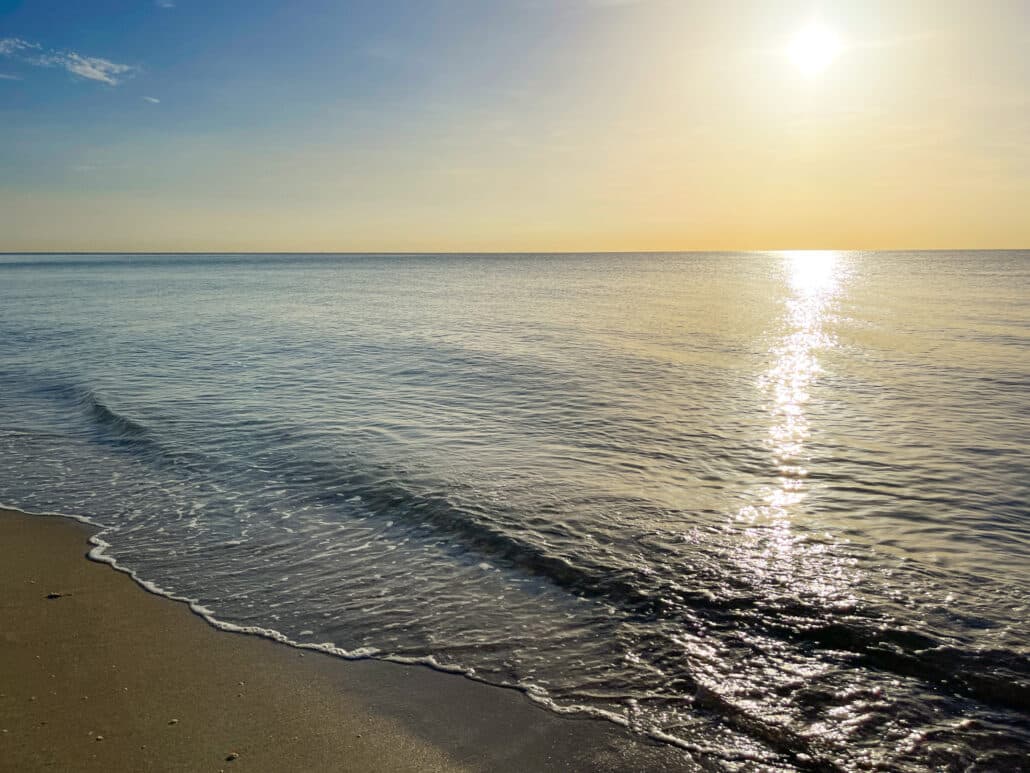 miami sunrise on the beach